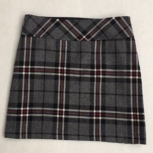 Eddie Bauer Plaid Wool Skirt Size 8